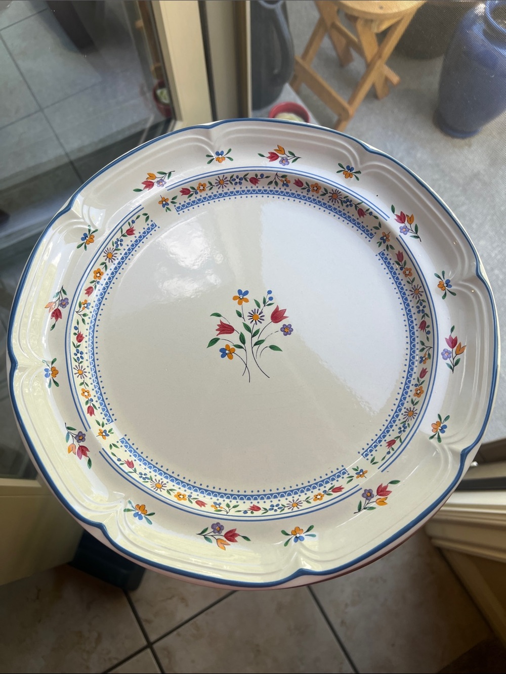 Calico 12" Chop Plate (Round Platter)